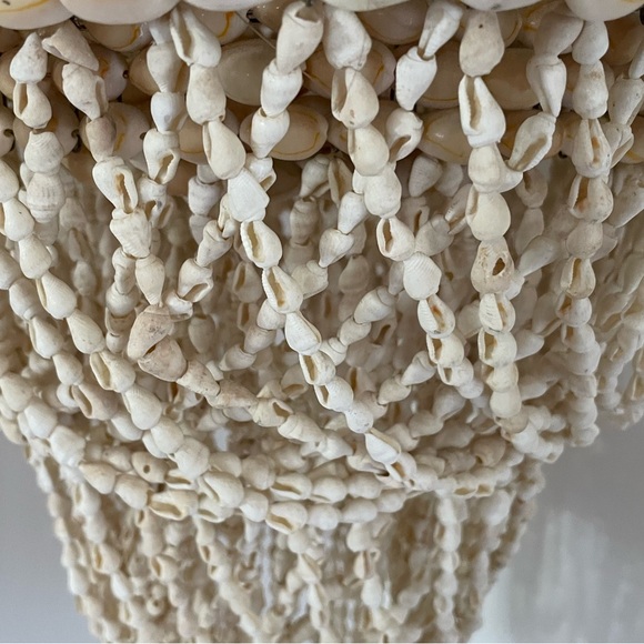Vintage Boho 1970’s Multi Tiered Cowrie Sea Shell Hanging Art - Picture 7 of 15